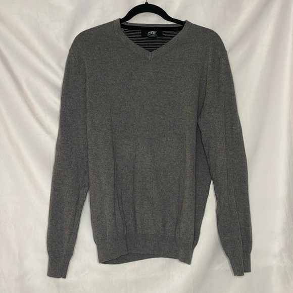 FOXCROFT MENS V-NECK KNIT SWEATER (M) - Picture 1 of 6